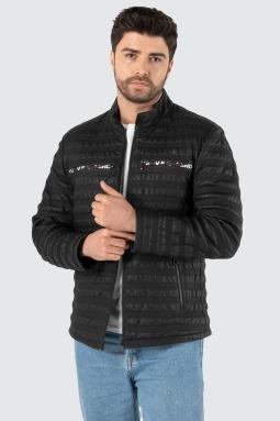 Riccardo Hakiki Deri Siyah Erkek Mont