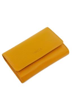 Женский кошелек из натуральной кожи Optima Горчичный