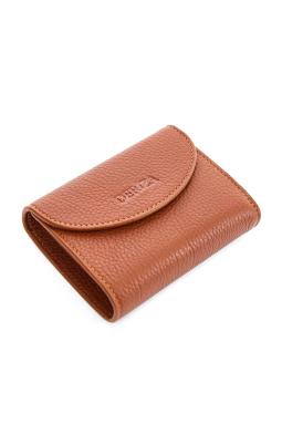 Мини-кошелек женский из натуральной кожи с глазурью