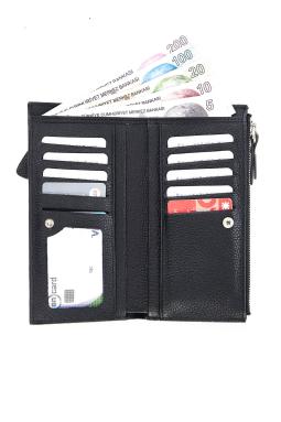 Йеменский кошелек из натуральной кожи, черный