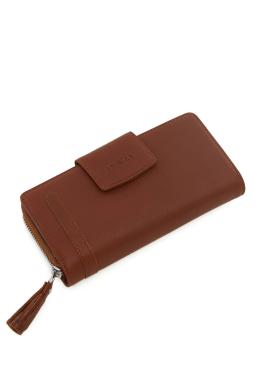 Женский кошелек из натуральной кожи Prage Tan