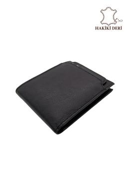 Koral Personalized Genuine Leather Card Wallet Black