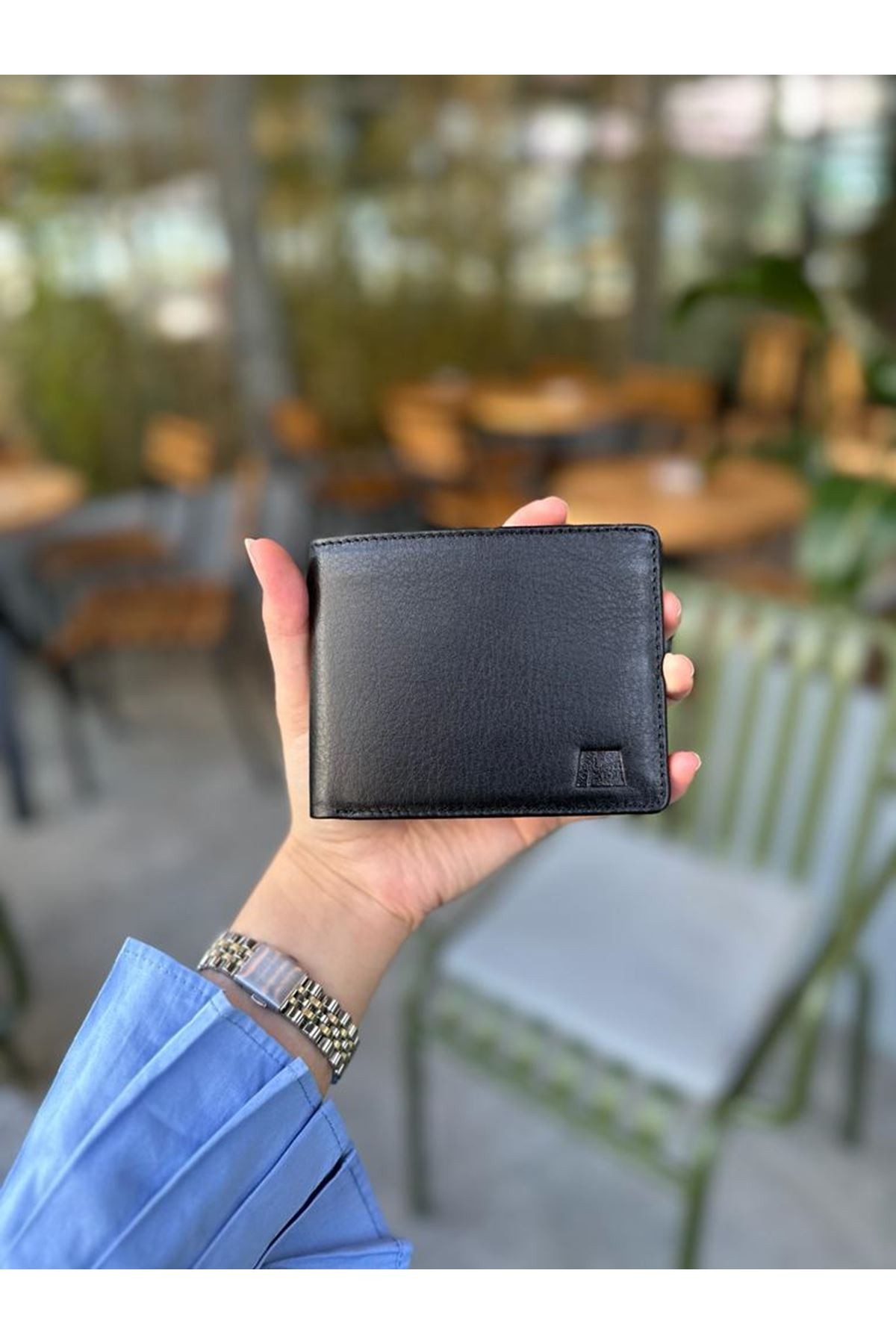 Tokyo 2404 Hakiki Deri Erkek Cüzdan Flother Siyah