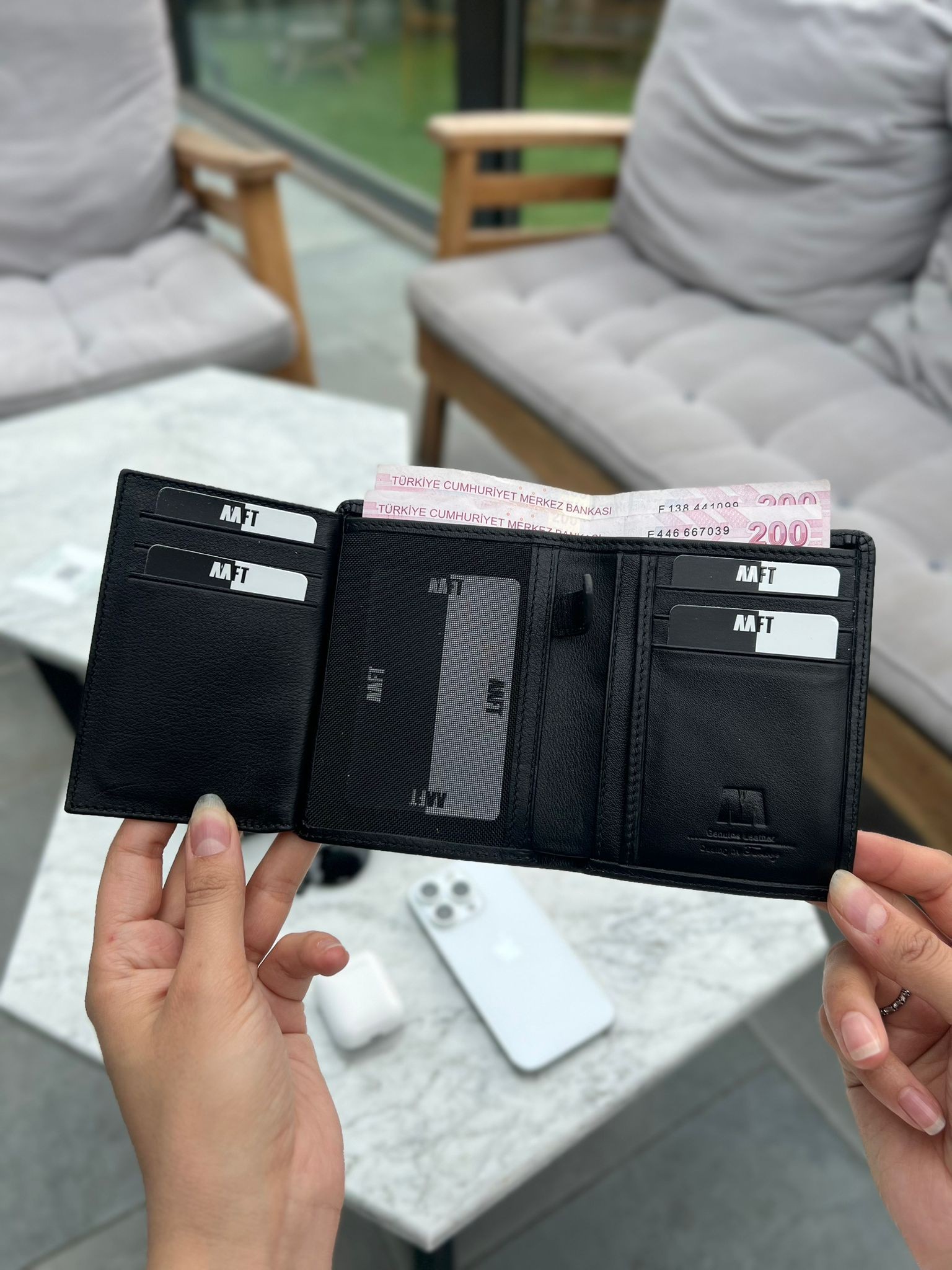 Alex 2808 Hakiki Deri Erkek Cüzdan Siyah