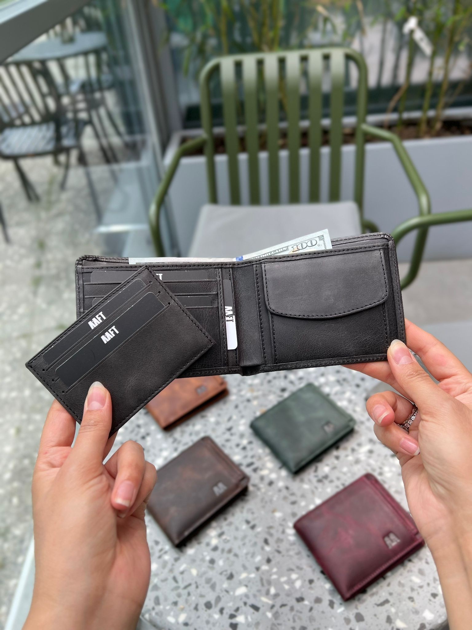 5750 Hakiki Deri Erkek Cüzdan Antrasit